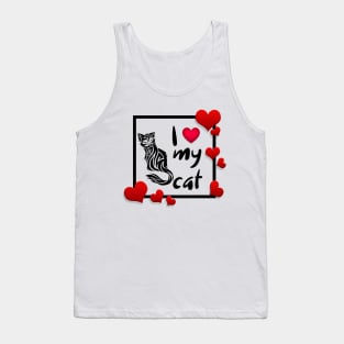 I Love My Cat Tank Top